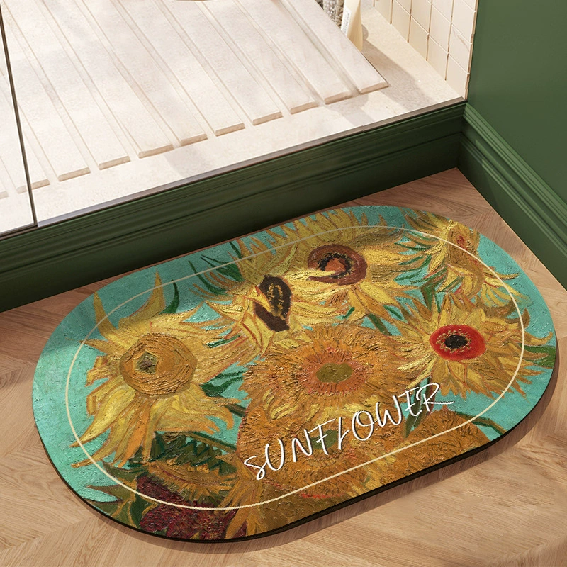 Коврик для ванной комнаты коврик для дома коврик для входа в дверь для ног Туалет всасывание воды противоскользящие коврик для дома ковер коврик для двери