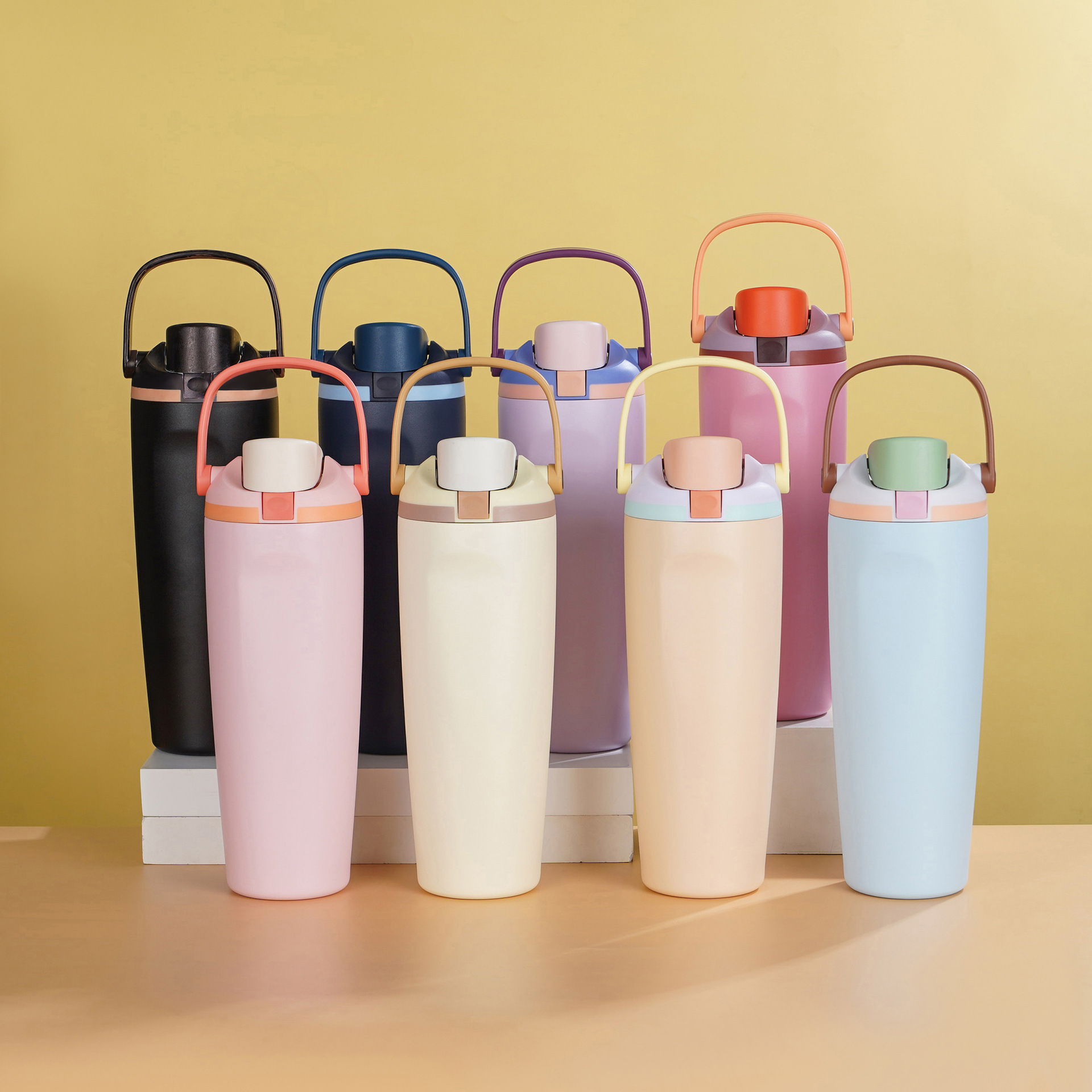 Isolierte Trinkflasche Im Owala Design Mit Tragegriff Und Deckel_voghion.com