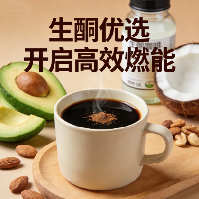 Cross-border deflagration ketogenic black coffee powder satiety low-fat meal satiety strong bar solid beverage in stock custom-made