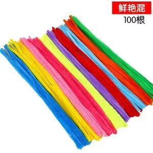 Varillas para trenzar, para hacer tallos de chenilla coloridos, engrosadas para niños, estudiantes de jardín de infantes, materiales para manualidades, kit de material para atar alambre. image 4