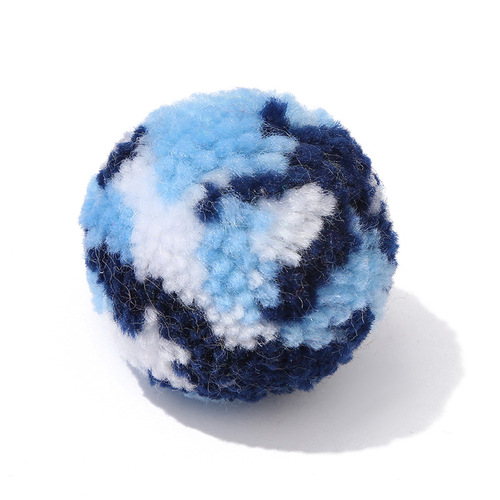 Manufacturer's cross-border color matching thick woolen hat clothing accessories accessories 5cm plush ball size can support ordering