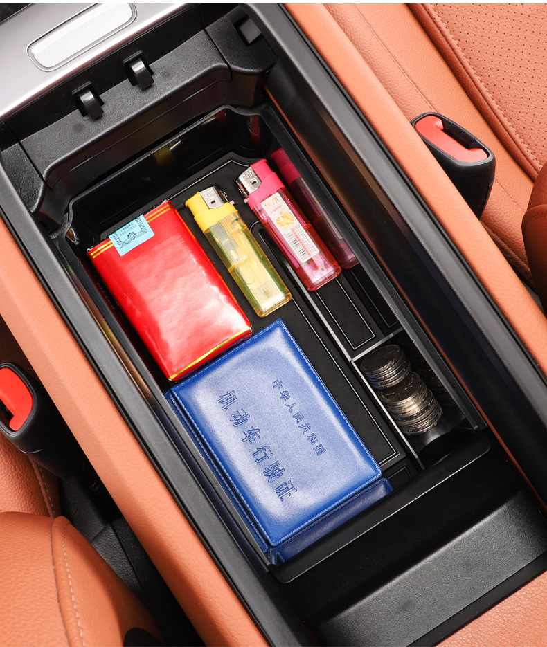 Suitable for Mercedes-Benz Armrest Box Storage Box Glc/C-Class/E-Class Center Console Storage Box In-Car Storage Essentials