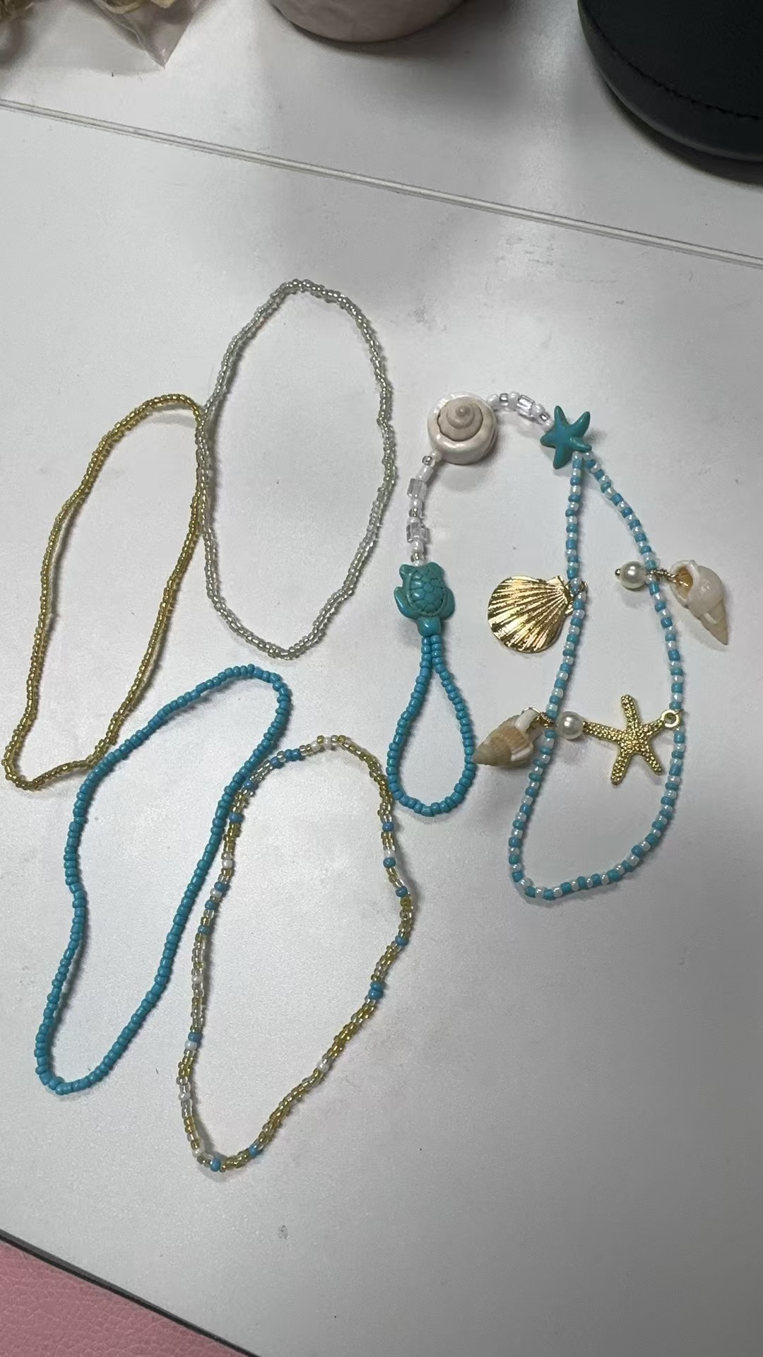 Unisex Gender Wholesale Jewelry Bohemian Starfish Alloy Shell Anklet