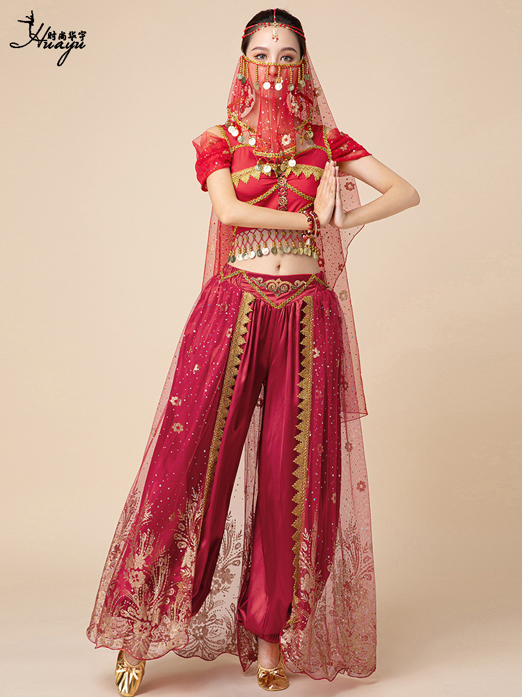 Belly Dance Performance Costume Halloween Jasmine Princess Costume Cos Costume Adult Female Anime Costume Aladdin Suit