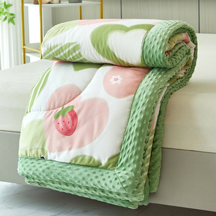 New Class a Machine Washable Cotton Bean Quilt for Students, Spring & Fall Quilt, Skin-Friendly Cotton Bean Quilt, Thick Winter Quilt, Soybean Quilt