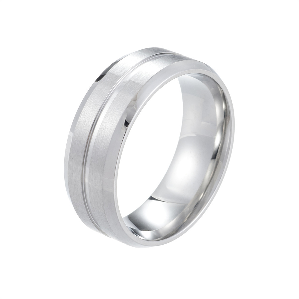 matte fashionable ring stainless steel