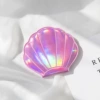 Laser shell makeup mirror-pink