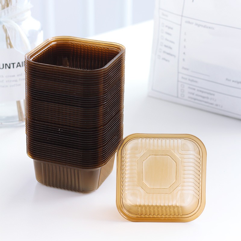 Ventana de oro gruesa mini pastel de luna bolsa de sellado de máquina nueva bolsa de embalaje de huevo de flujo cóncavo lateral del corazón del mediado otoño