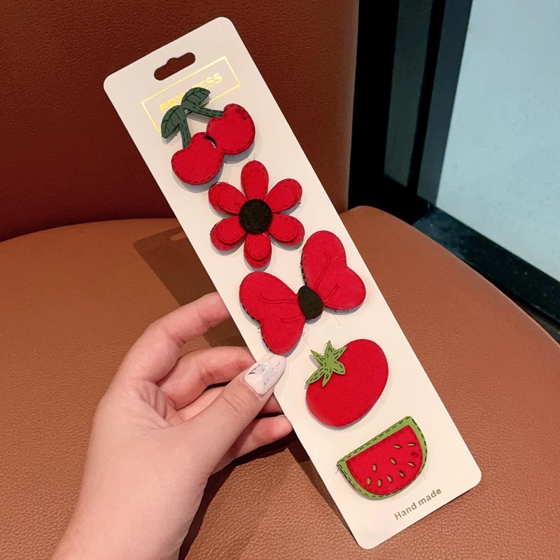 Niños velcro pegatinas de cabello para bebés lindos no dañados pegatinas de frangeo frente lateral broche de sudor broche de cabello