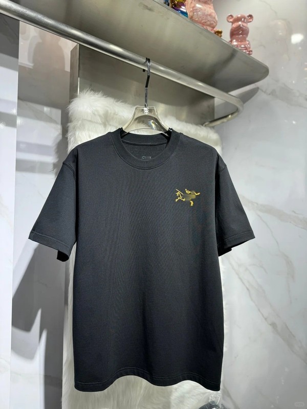 高級バードファミリー夏用格子柄プリント純綿半袖カップルラウンドネックトレンドブランドカジュアルTシャツファッショントップス|undefined