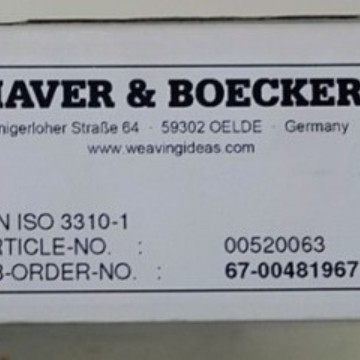 00520063   HAVER&BOECKER  仪器仪表