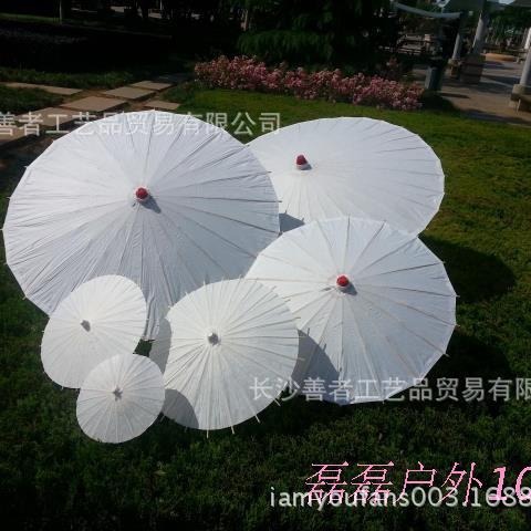 Los apoyos de la etapa de los niños DIY que pintan el paraguas del papel blanco del diámetro los 30CM los 40CM 60CM84CM del paraguas del papel blanco