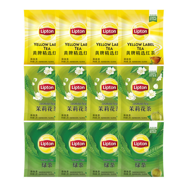 Li Chadun 12 Pack Combination Yellow Card Selected Black Tea Green Tea Jasmine Tea Mellow Hotel Catering Restaurant Hospitality