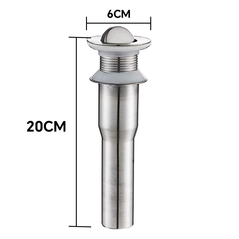 Accesorios de desagüe de lavabo de acero inoxidable, lavabo, lavabo, juego de caída de lavabo, rebote, reversión, desodorante