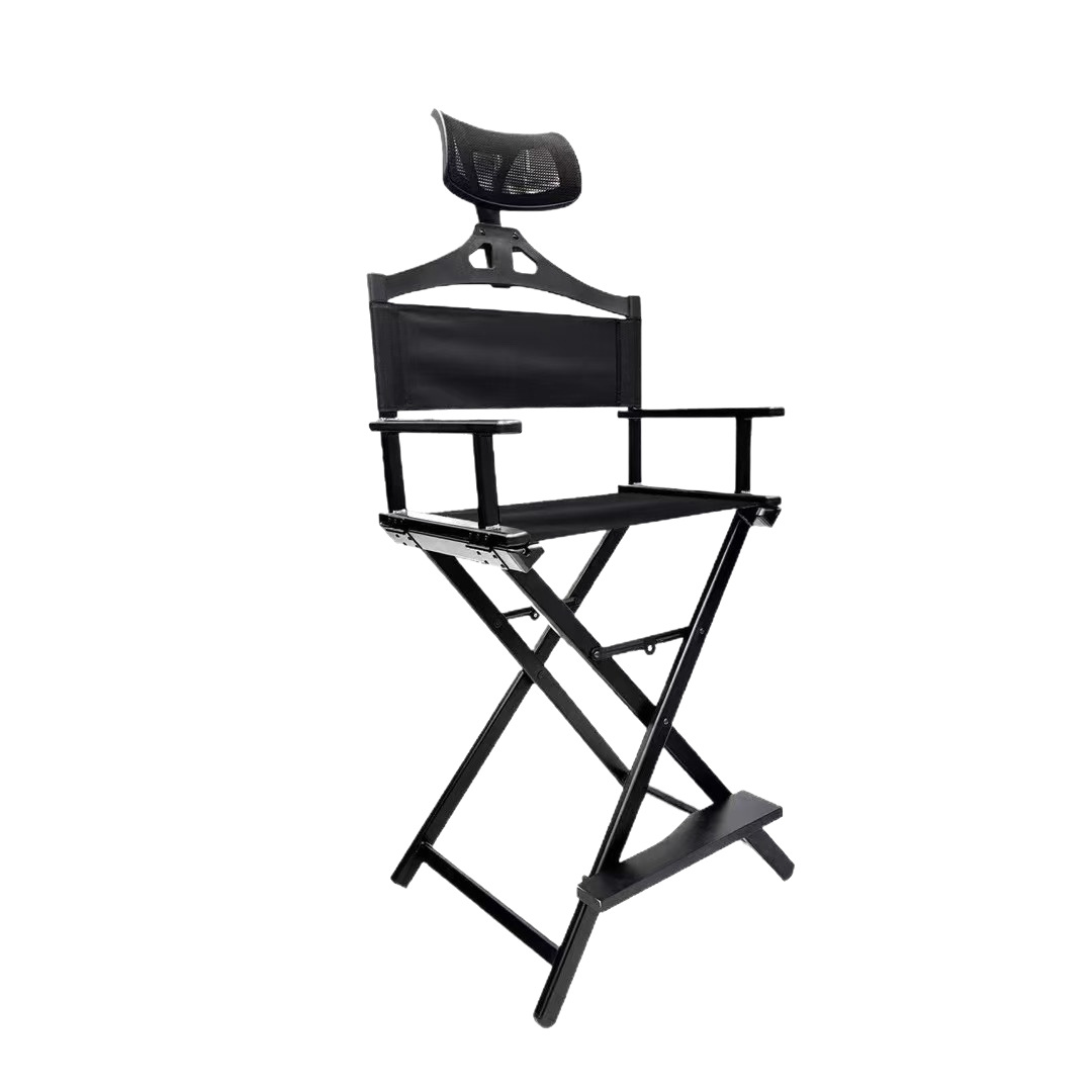 Los fabricantes venden directamente al por mayor sillas de maquillaje para estudios de cine al aire libre, sillas de maquillaje portátiles plegables, impermeables y resistentes a la suciedad.