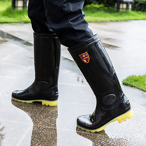 Rain boots for men, water shoes, men's waterproof high-tubed, mid-tubed, summer short-tubed slip-on rubber shoes, anti-slip and wear-resistant water boots