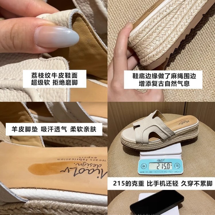 大量入荷しました!インナー身長アップモデル8cm2025新作サンダルレディース夏ハーフドラッグプラットフォーム厚底ハイヒールサンダル|undefined