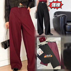 现货发  25910-151   意法LINIMIXUE | 早秋高腰设计感阔腿西装裤