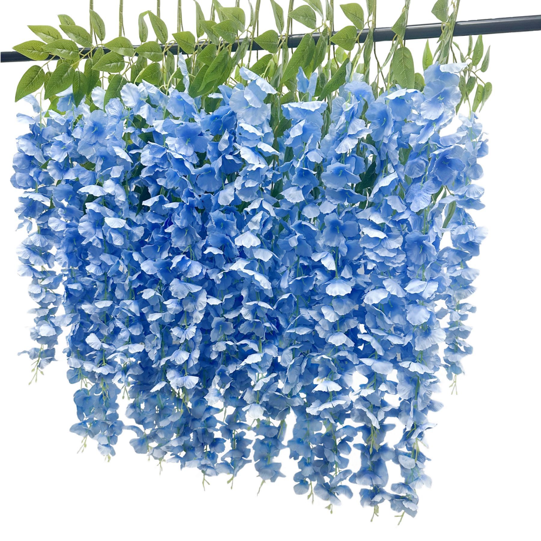 Flor de Wisteria artificial Flor de frijol rama Flor de frijol colgante boda falsa Flor de Wisteria decoración al por mayor Rama de Wisteria artificial