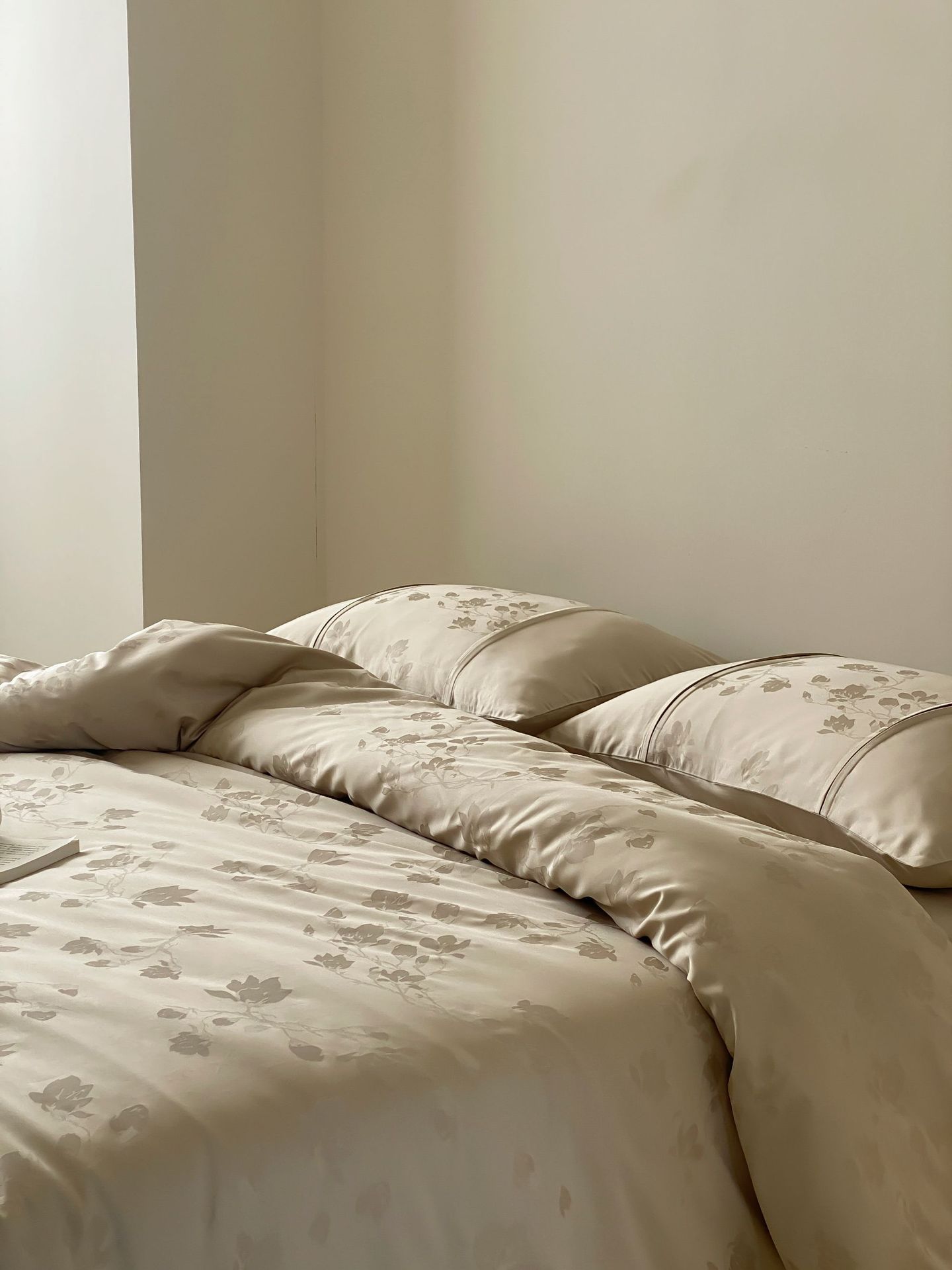 Set lenzuola 4 pezzi in cotone jacquard stile nordico elegante_voghion.com