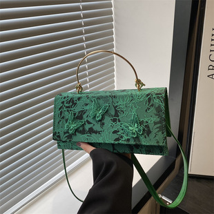 Bag 2025 New Mori Sweet Girl Fashion Lace Butterfly Stylish All-match Shoulder Crossbody Small Square Trendy Bag