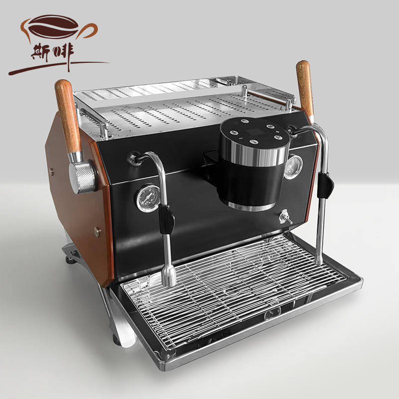 Máquina de café profesional semiautomática italiana KS530, máquina de espresso de vapor para cafetería con extracción de un solo cabezal