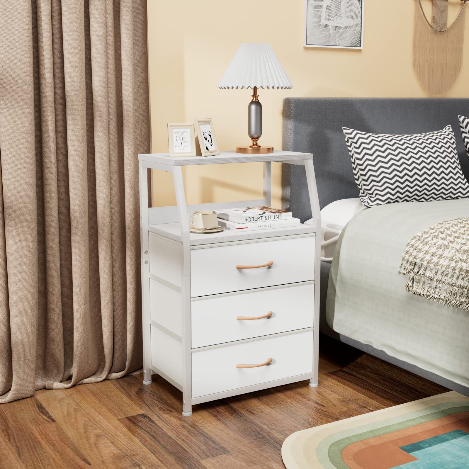 Comercio exterior personalizado meseta de cabecera moderna simple dormitorio cabecera gabinete de almacenamiento sala de estar mini estante multicapa