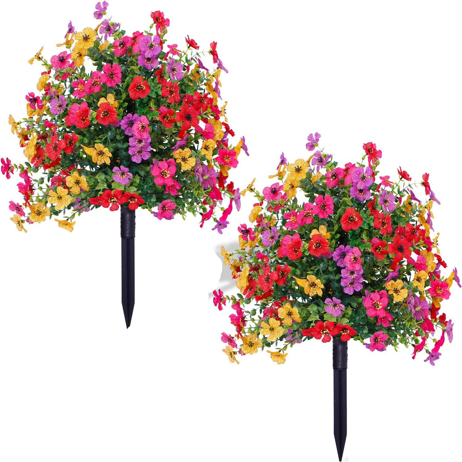 Трансграничные взрывные имитационные цветы Югалли Фиолетовый сад аранжировать дом искусственные зеленые растения украшения сада