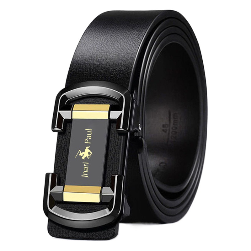 Paul Belt hombres Nueva hebilla automática sin dientes cinturón de cuero joven y de mediana edad cinturón de negocios al por mayor entrega de una sola pieza