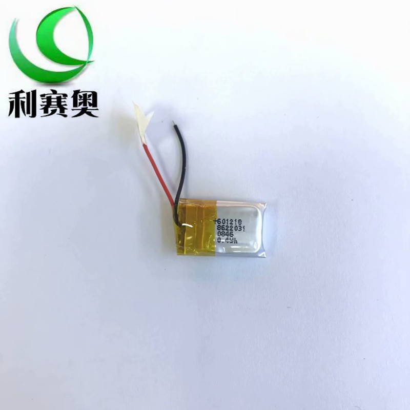 3.7V可充电聚合物锂电池601218智能手表仪表补水仪蓝牙100MAH