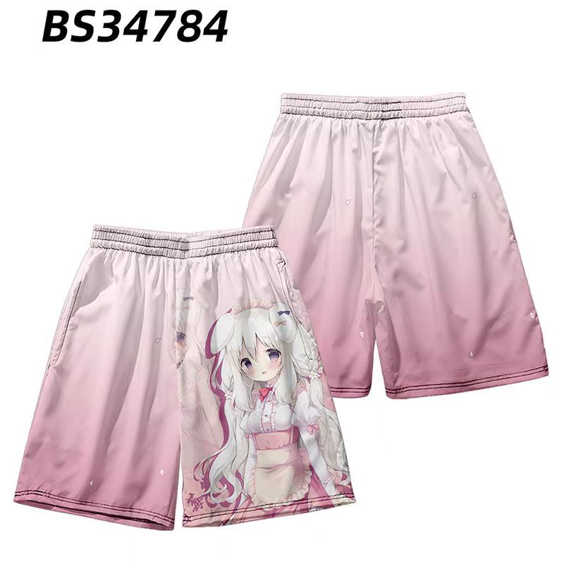 Chocolate Sweet Love Anime Furry Girl Anime Merchandise Two-Dimensional Cosplay Shorts Acg Summer Subculture Loose Sleep Pants