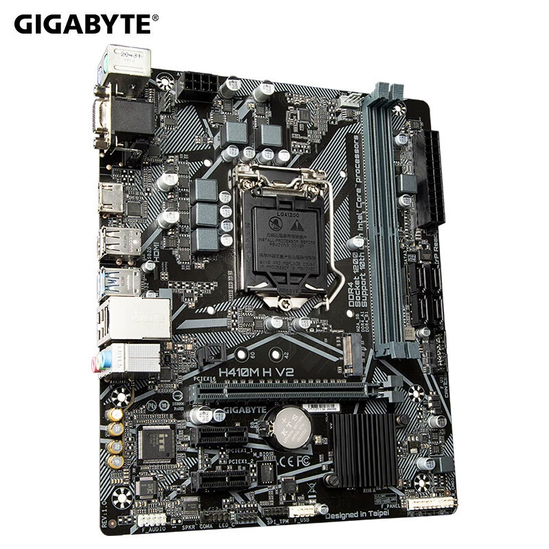 Совместимо с Intel Gigabyte H410M H V2 для поддержки 10-го поколения процессоров, сокет LGA1200