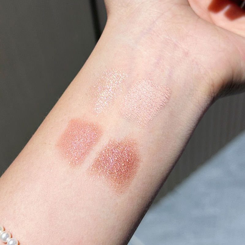 Göz Farı Dörtlü Kalem Yatan İpekböceği Vurguları Toprak Rengi İnci Işık İnce Flaş Tembel Göz Farı Çubuğu_voghion.com