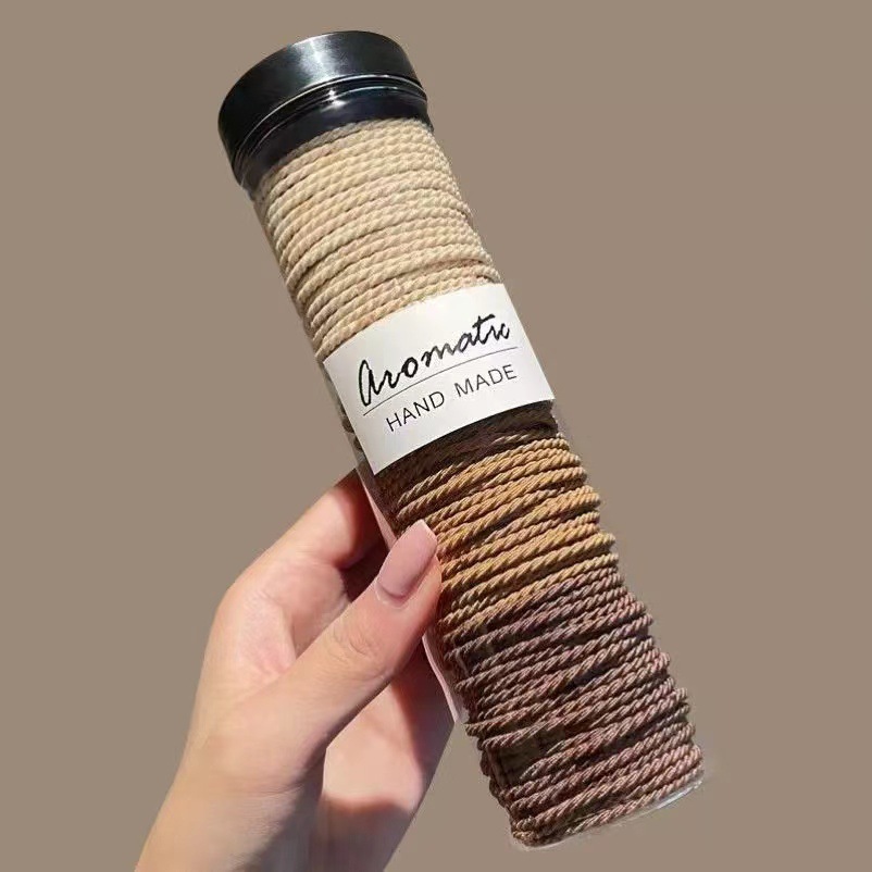 Ins viento frío gradiente gris 3 correas para el cabello gruesas y de alta elasticidad bandas de goma para atar el cabello