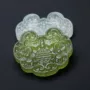 上下天然37x45mm岫玉如意锁