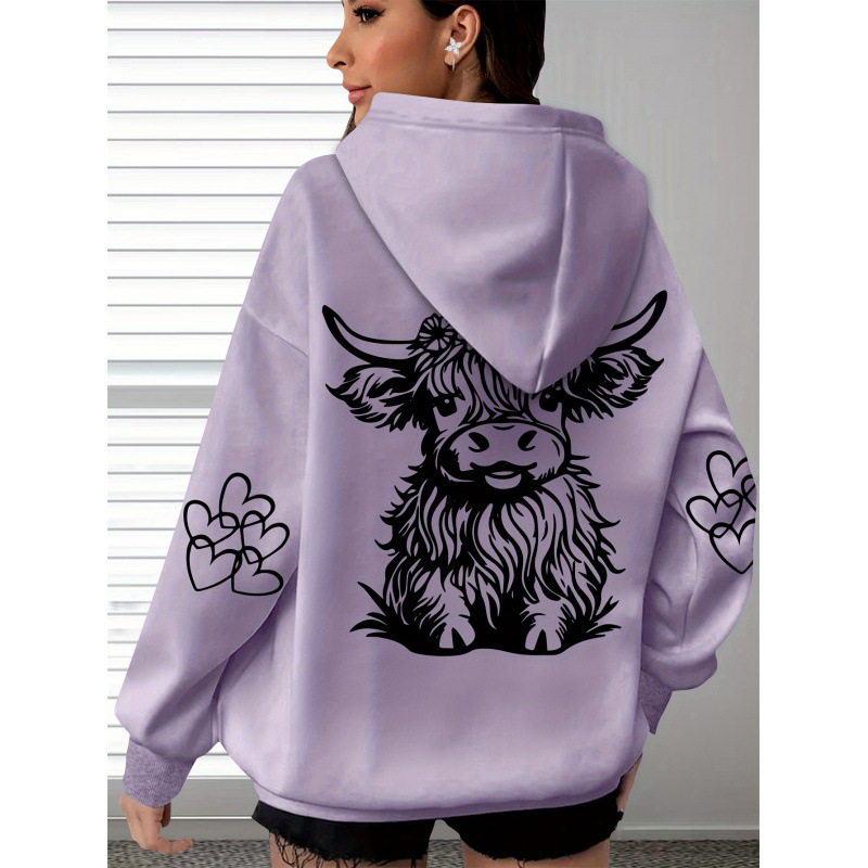 Big comfortable hoody, design soft long-sleeve
