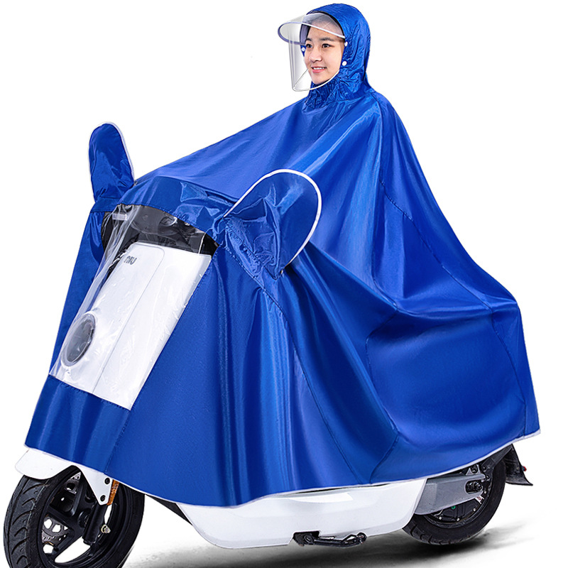 Impermeable batería eléctrica motocicleta poncho bicicleta extra grande engrosada hombres y mujeres largo cuerpo completo poncho a prueba de lluvia