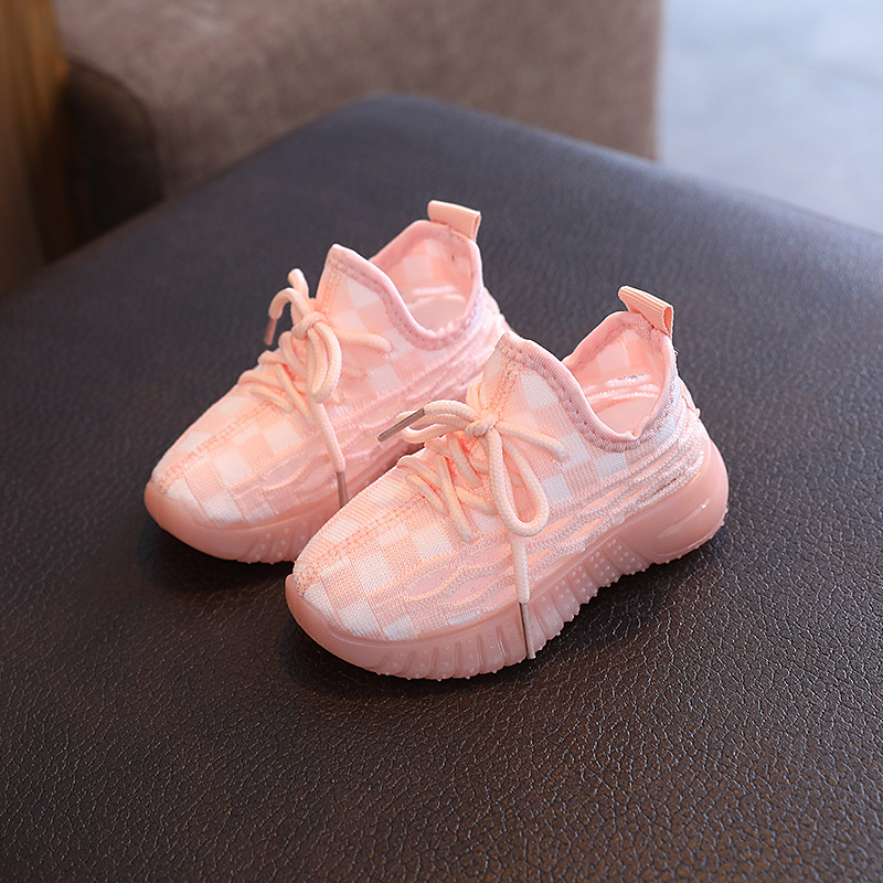 Summer Hollow-out Children's Shoes Elastic Sports Shoes Men and Women's Children's Sports Shoes Small Children's Dad Shoes Knitted Loafers Student Shoes 