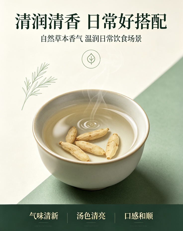 Dried Ophiopogon Root Mai Dong 500g Sichuan Mianyang Large Granules 80-90 per 50g for Herbal Decoction and Cooking quality and texture