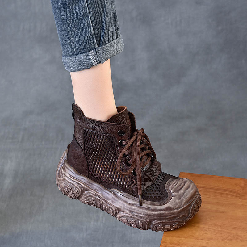 以一 Martens, летние короткие сапоги на платформе для отдыха, подходит для подростков