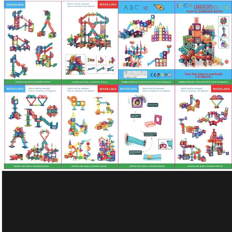 Ventana de color transfronteriza pieza magnética bloques de construcción juguetes magnéticos fuertes juguetes de educación temprana para niños y niñas