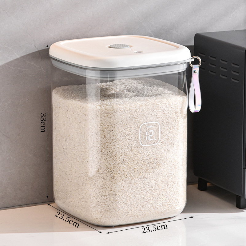Vacuum negative pressure sealed grain storage barrel 12l