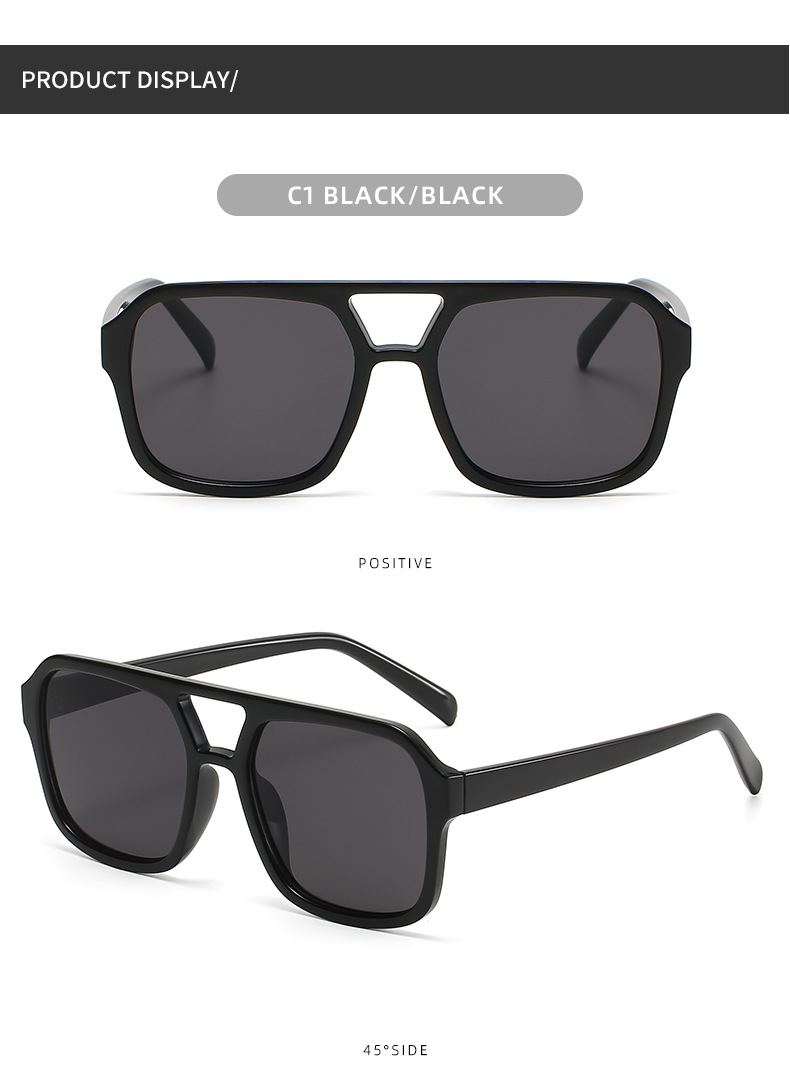 IG Style Streetwear Solid Color Ac Square Full Frame Women's Sunglasses display picture 10