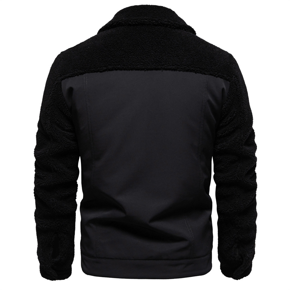 Neue, hochwertige Herren-Lammwolljacke im lässigen Stilmix für Herbst und Winter._voghion.com
