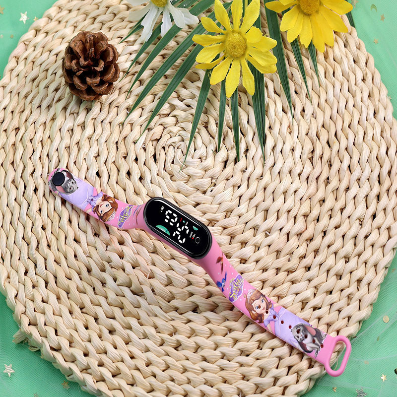 2024 explosión de chatarra oso de café M9 impresión pulsera relojes de pulsera niños estudiantes moda lindo reloj electrónico LED