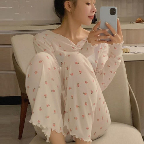 Mushroom Sleepwear Girl Spring and Autumn Long Sleeve Ins Style Embroidered Set 2025 New Trend Fashion Cute Student Homewear