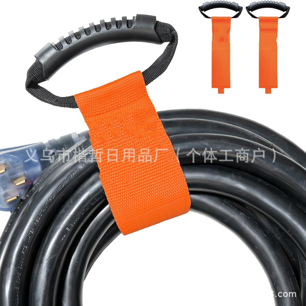 跨境带手柄软管收纳器  电缆线捆绑带  线管管理器 重型环绳背带