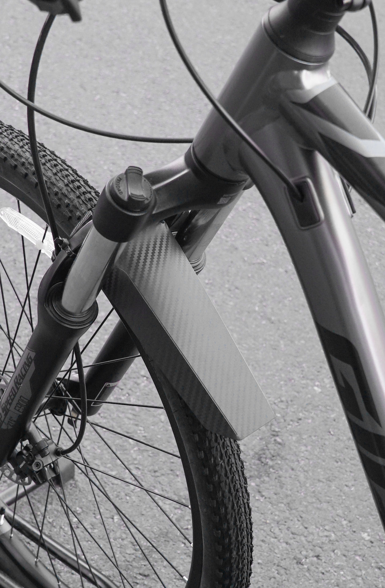 Sukou Fender Road Bicycle Front/Rear Seat Post Rain Shield Bicycle Cycling Accessories Equipment Carbon Fiber Pattern