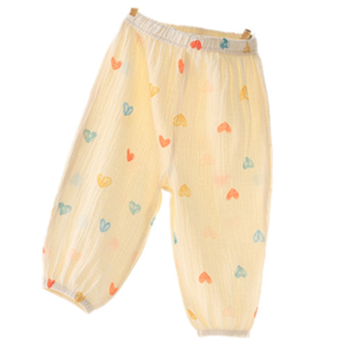 Children's mosquito-proof pants, summer thin pure cotton loose infant lantern pants for boys and girls, baby summer air-conditioning pants
