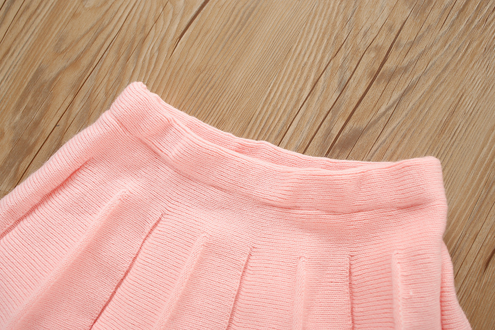 Maglione da ragazza 2023 Autunno / Inverno Nuova edizione coreana occidentale Little Fragrance Baby lavorato a maglia scozzese Top a due pezzi_voghion.com